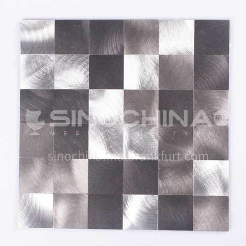 Aluminum Square Shaped Vibration Metal Mosaic 
